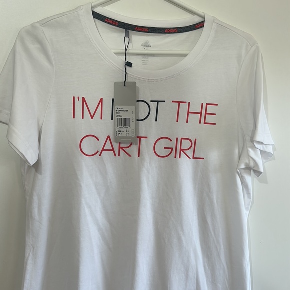 NWT ADIDAS WOMEN GOLF T SHIRT IN WHITE SIZE MEDIUM - Picture 6 of 8